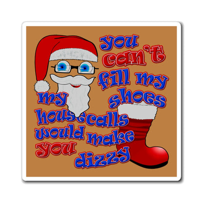 santa's shoes - Magnets - (light brown)