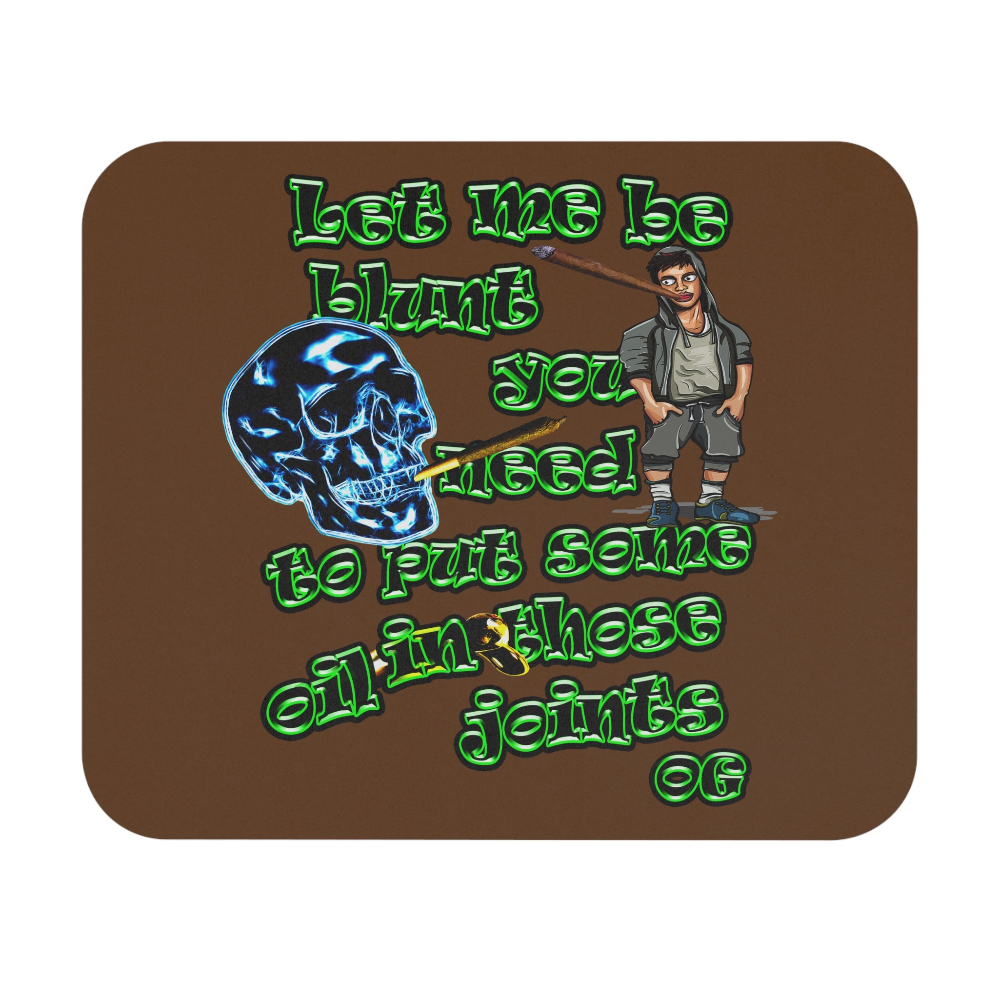 og - Mouse Pad (Rectangle) (brown)