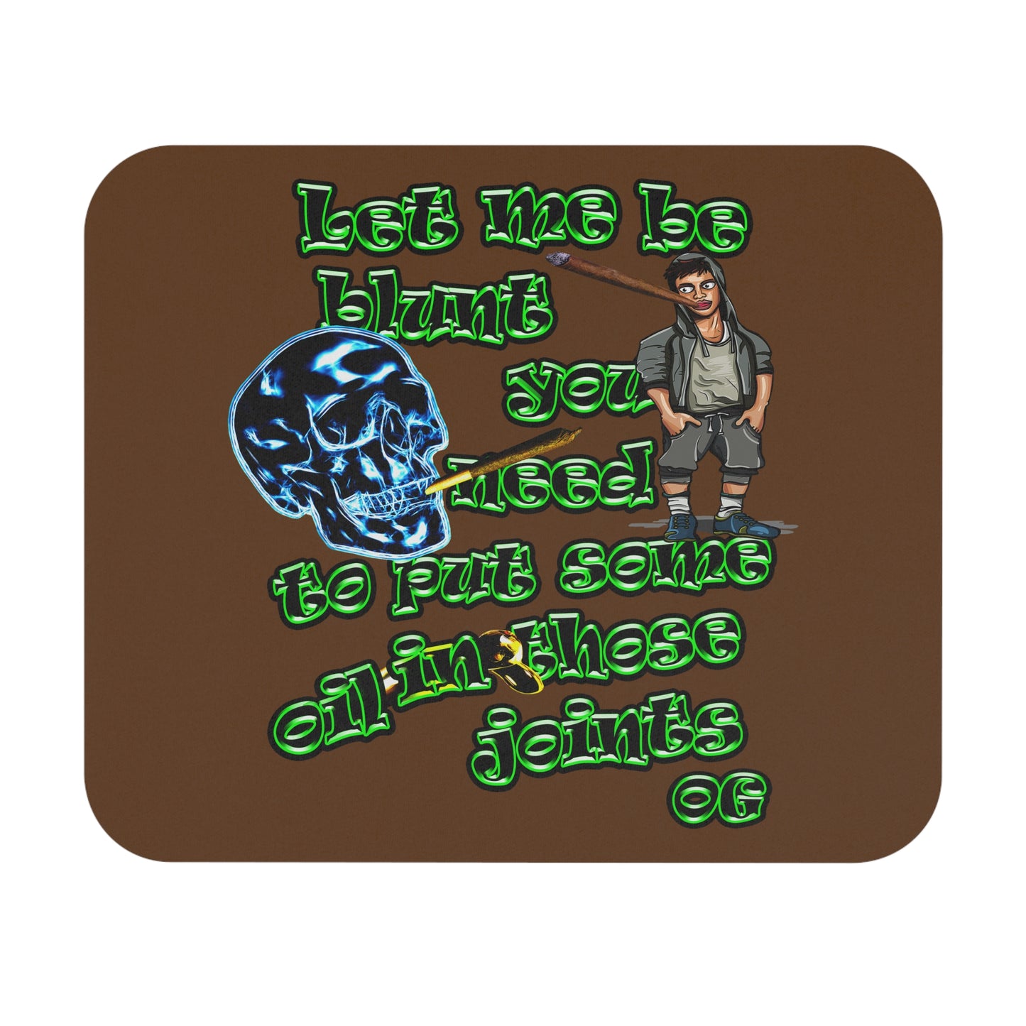 og - Mouse Pad (Rectangle) (brown)