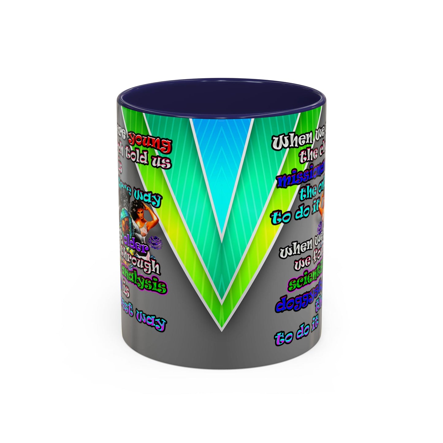doggystyle - Accent Mug (rainbow split)