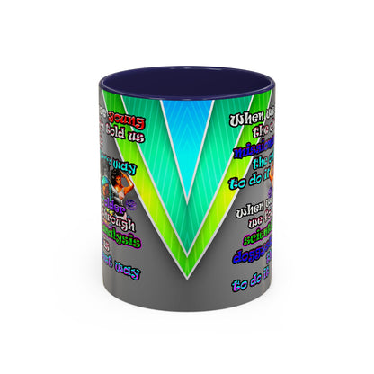 doggystyle - Accent Mug (rainbow split)