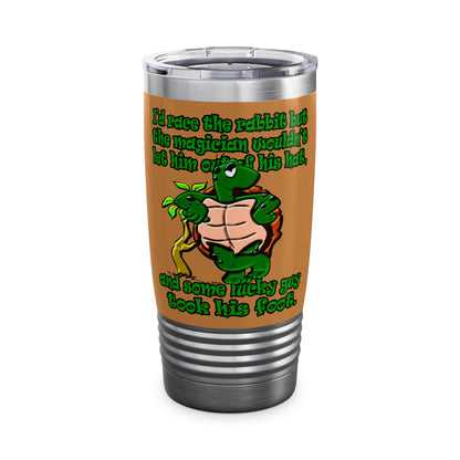 turtle race - Ringneck Tumbler, 20oz (light brown)