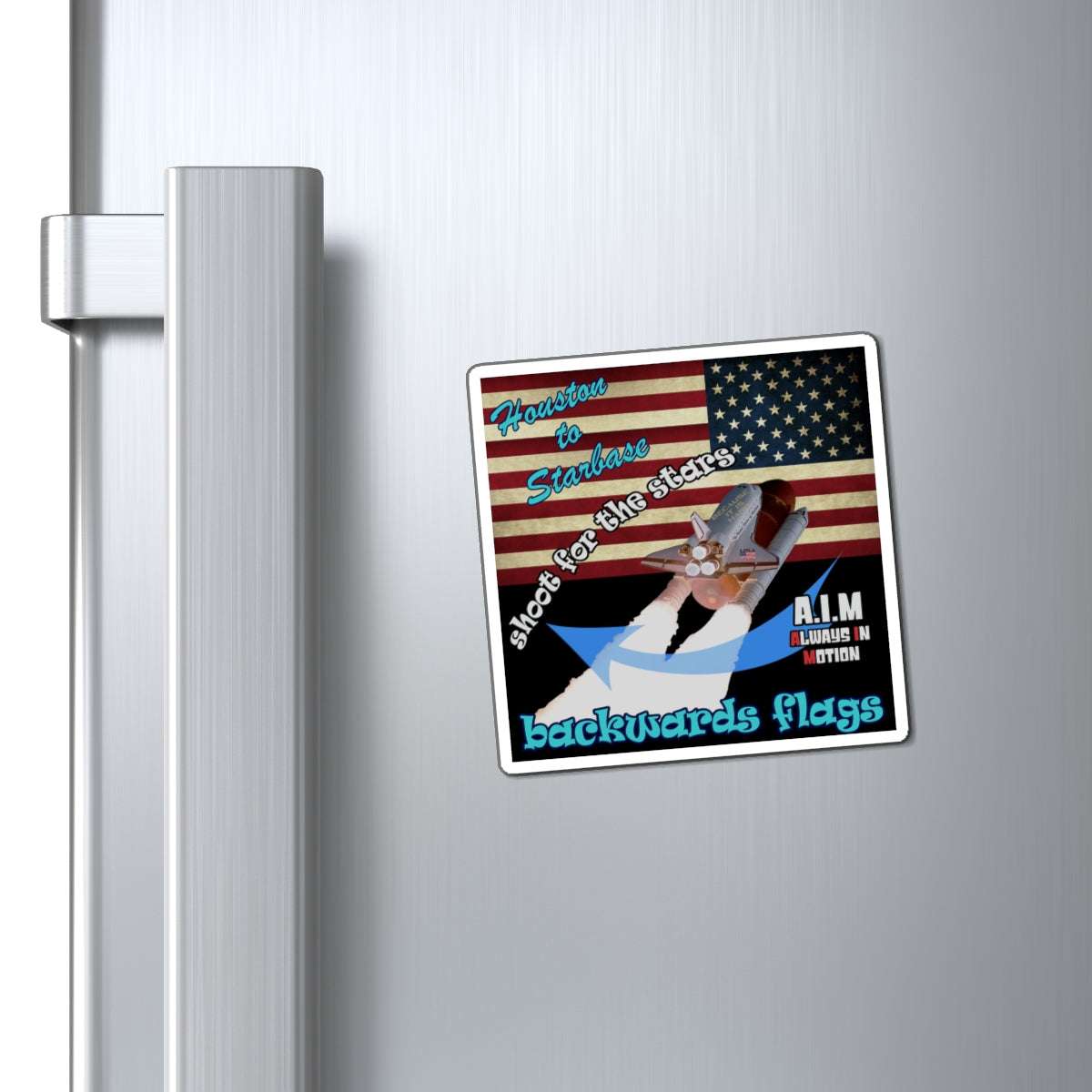 shoot for the stars - Magnets - (black)