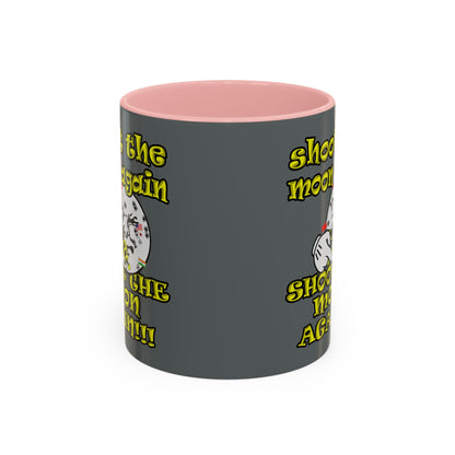 shoot the moon again - Accent Mug (dark grey)