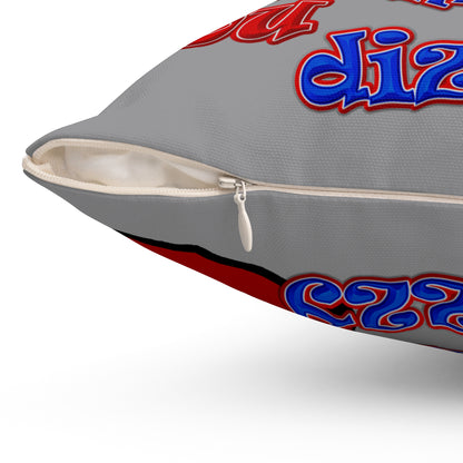 santa's shoes - Spun Polyester Square Pillow - (grey)