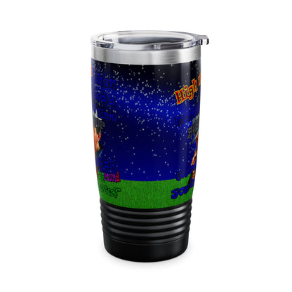 high noon - Ringneck Tumbler, 20oz ('snoops' background)