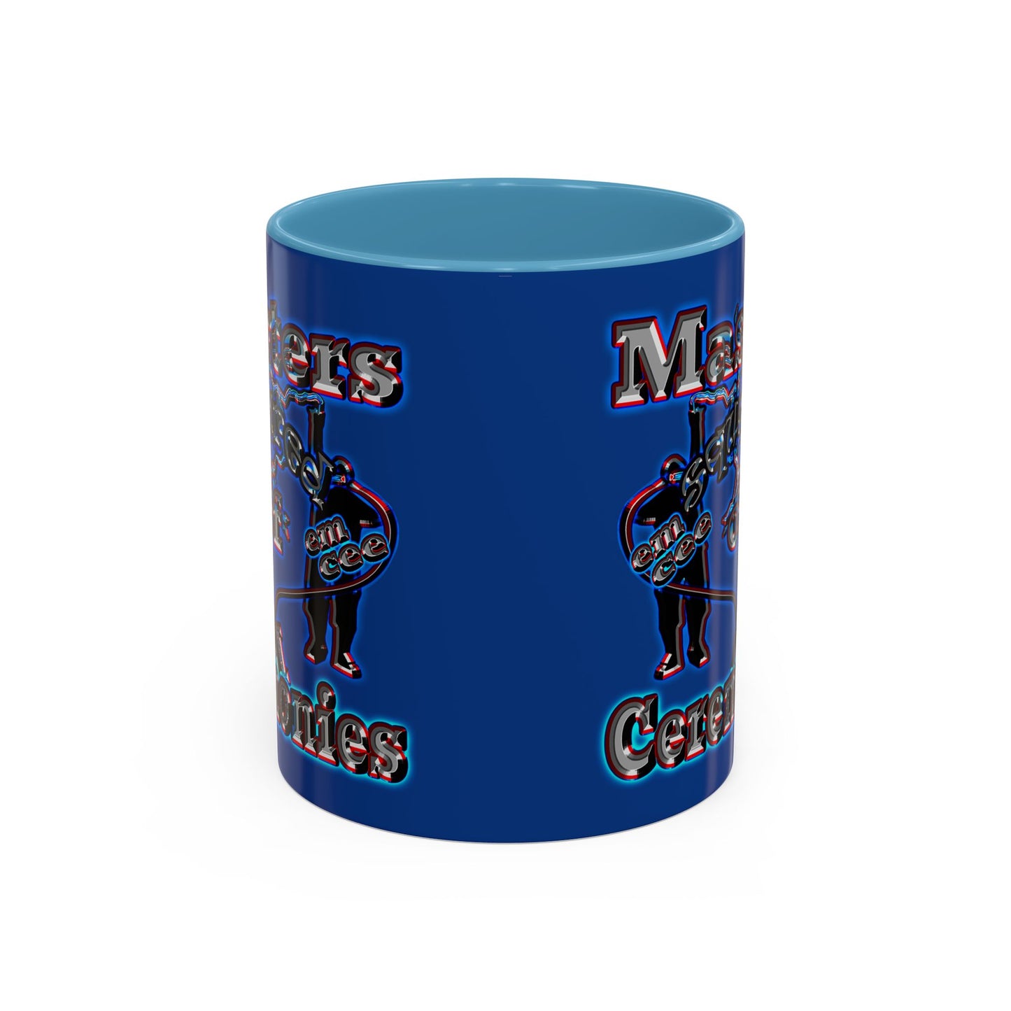 em cee squared - Accent Mug (dark blue)