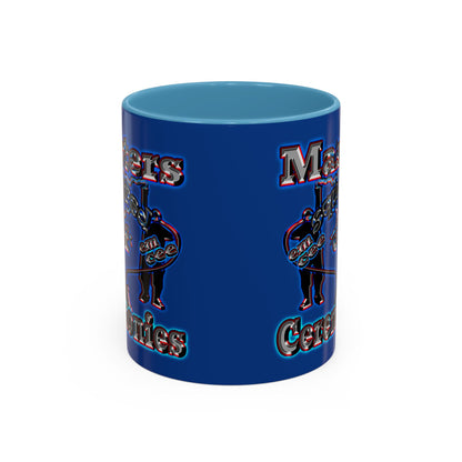 em cee squared - Accent Mug (dark blue)