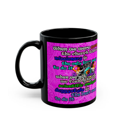 doggystyle - Black Mug (pink swirl)