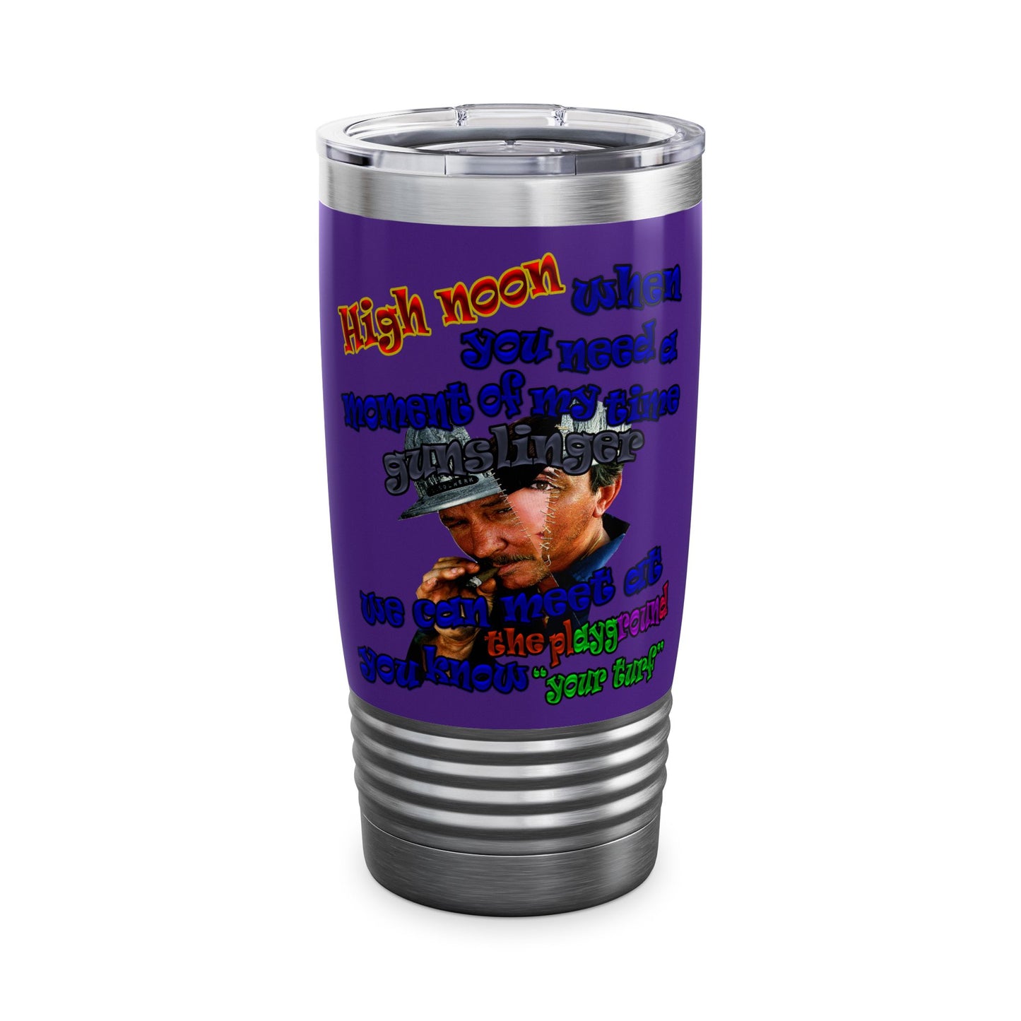 high noon - Ringneck Tumbler, 20oz (purple)