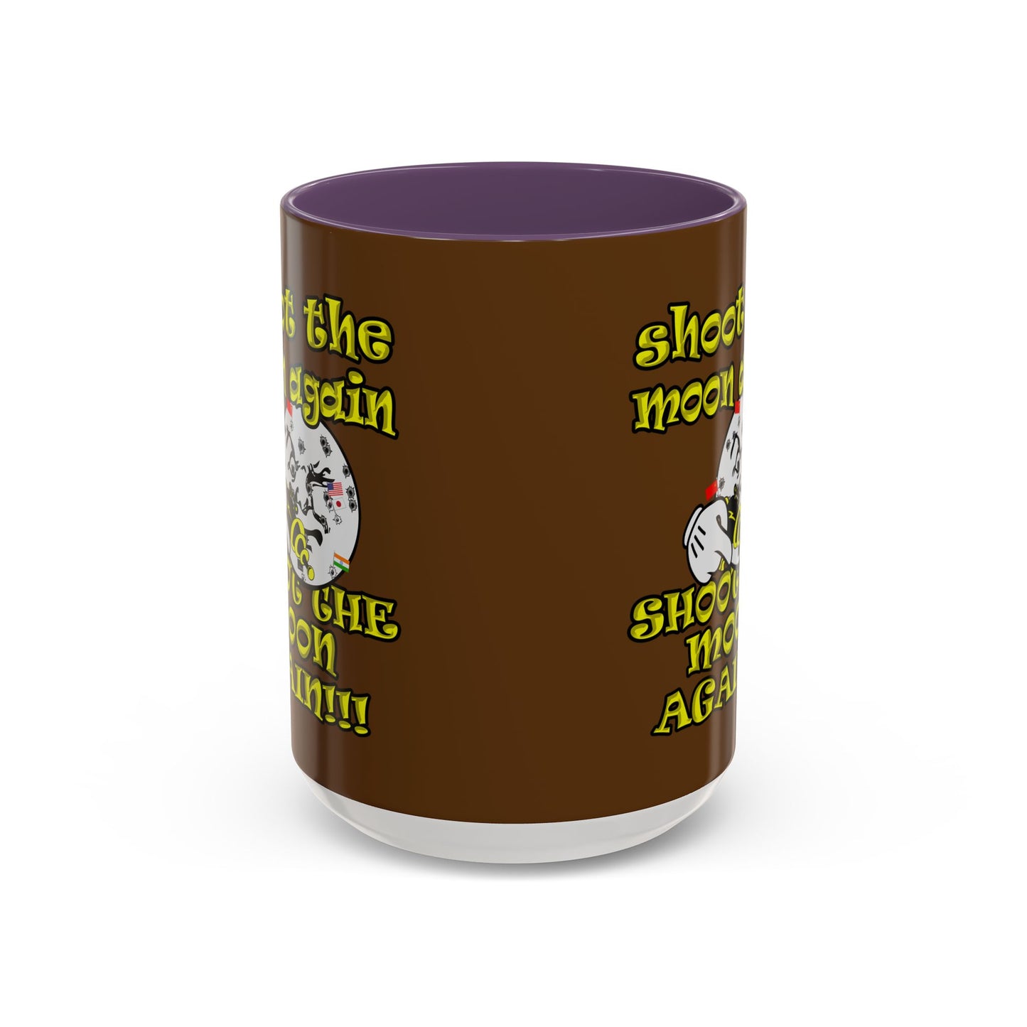 shoot the moon again - Accent Mug (brown)