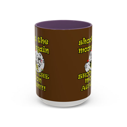 shoot the moon again - Accent Mug (brown)