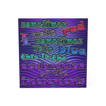 declaration of the independents - note cube (purple wave)