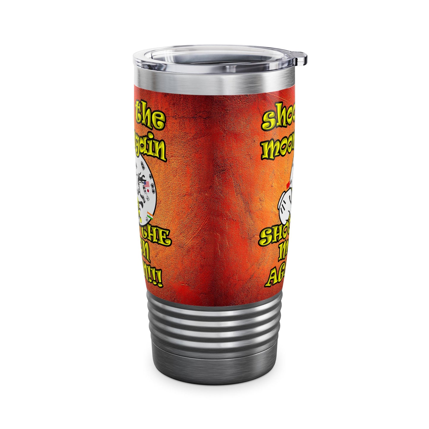 shoot the moon again - Ringneck Tumbler, 20oz (burnt orange)
