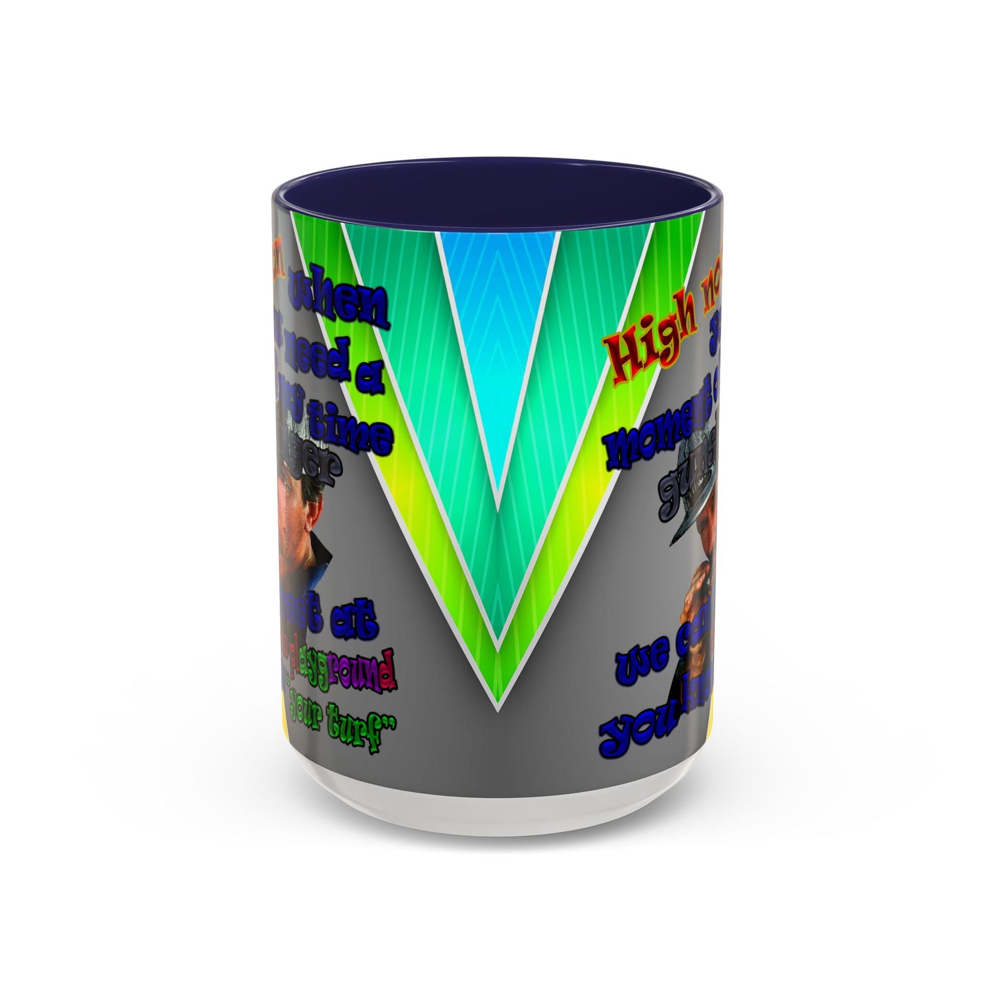 high noon - Accent Mug (rainbow split)