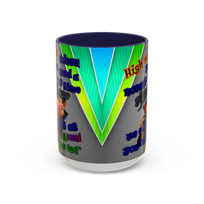 high noon - Accent Mug (rainbow split)