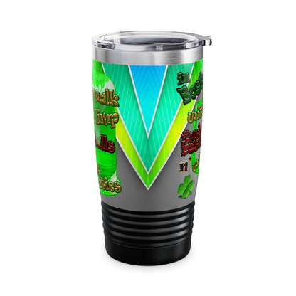 celtics logo - Ringneck Tumbler, 20oz (rainbow split)