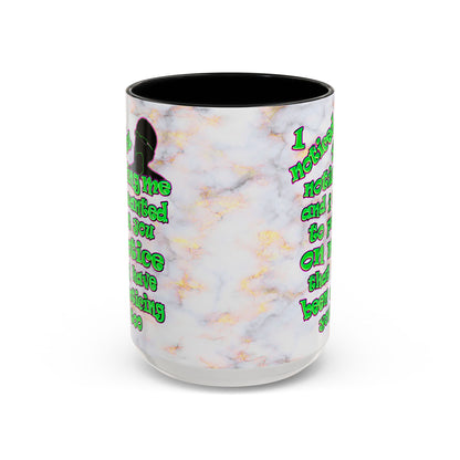 noticed you noticing - Accent Mug (white marble)