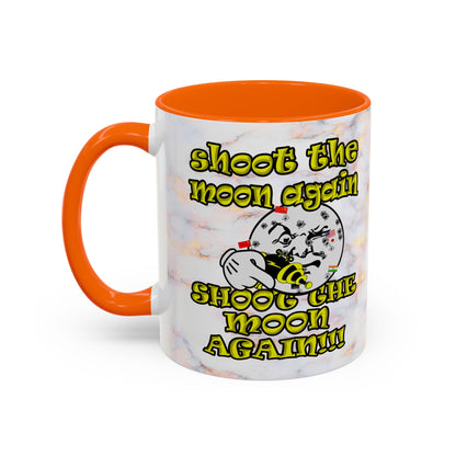 shoot the moon again - Accent Mug (white marble)