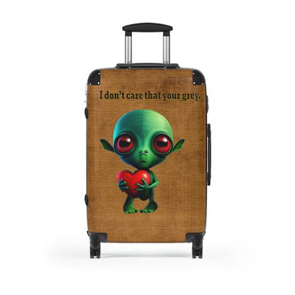 I don't care that your grey - Suitcase (brown papyrus)