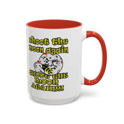 shoot the moon again - Accent Mug (white)