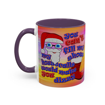 santa's shoes - Accent Mug (color blur)