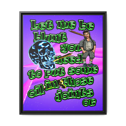 og - framed canvas art (purple-pink wave)