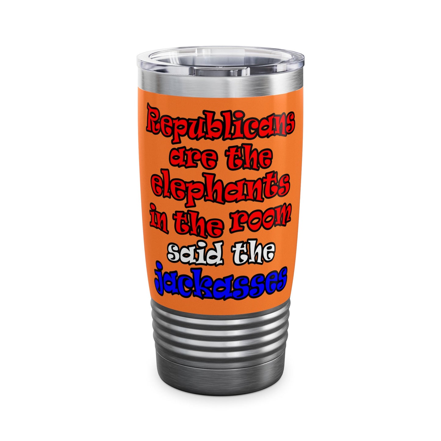 donkeys and elephants - Ringneck Tumbler, 20oz (crusta)