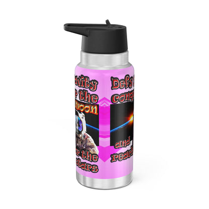 defy conquer reach - Gator Tumbler, 32oz  (light blue-pink wave)