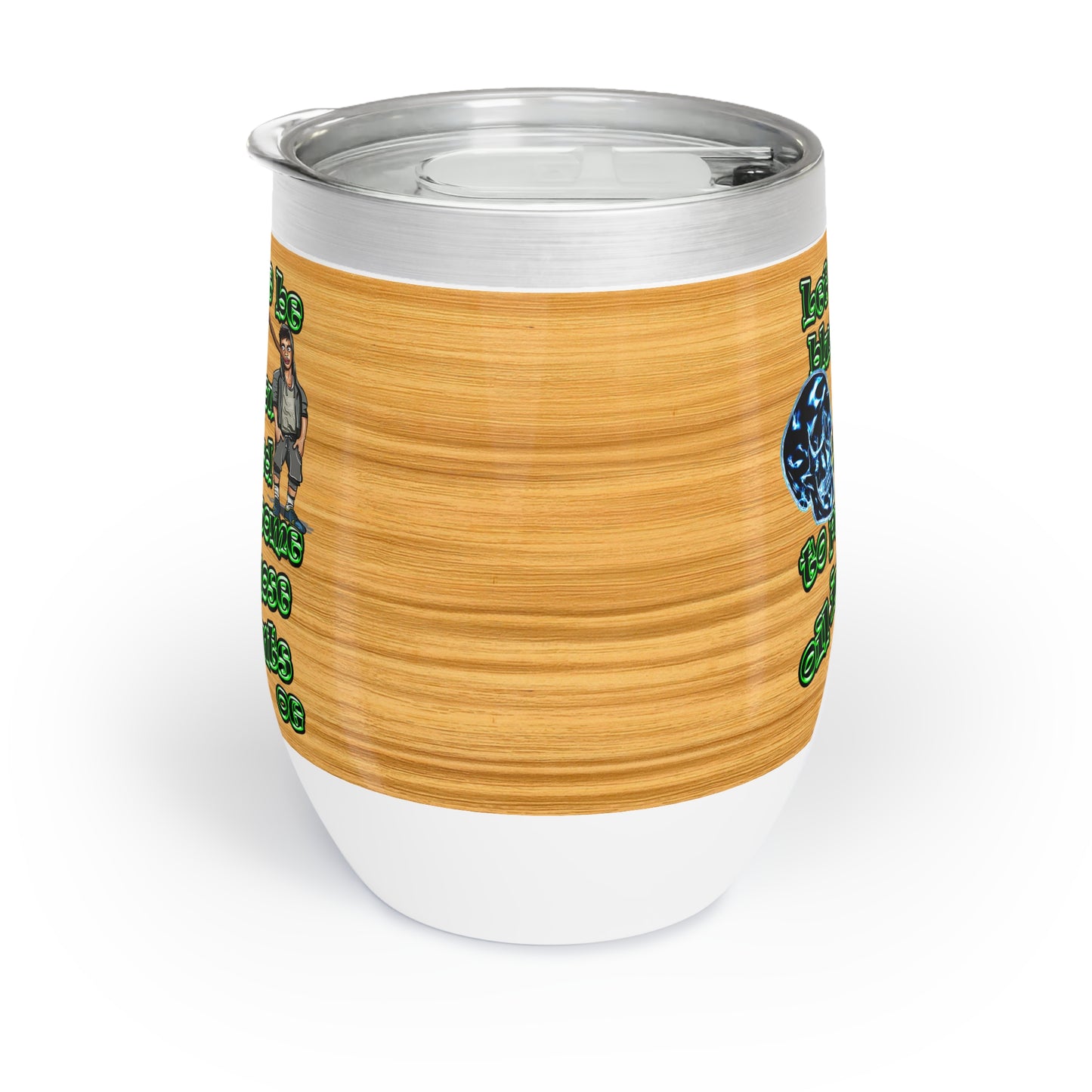 og - Chill Wine Tumbler (butterscotch wood finish)