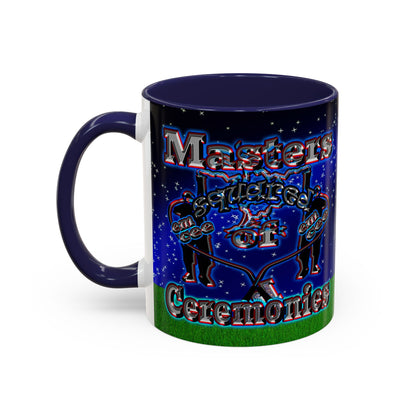 em cee squared - Accent Mug ('snoops' background)