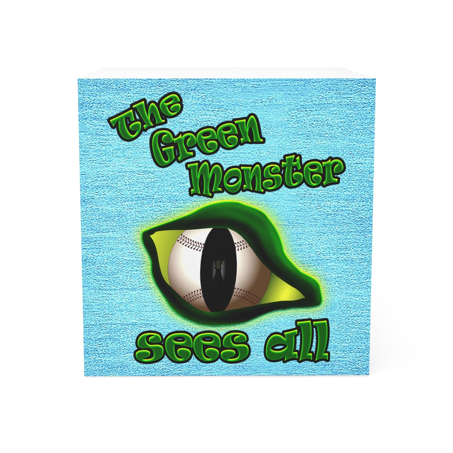 green monster - note cube (faded blue)