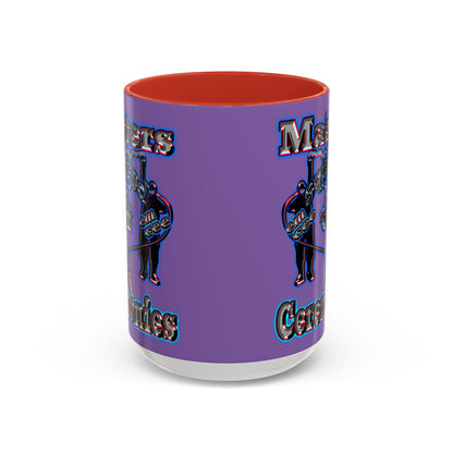em cee squared - Accent Mug (light purple)