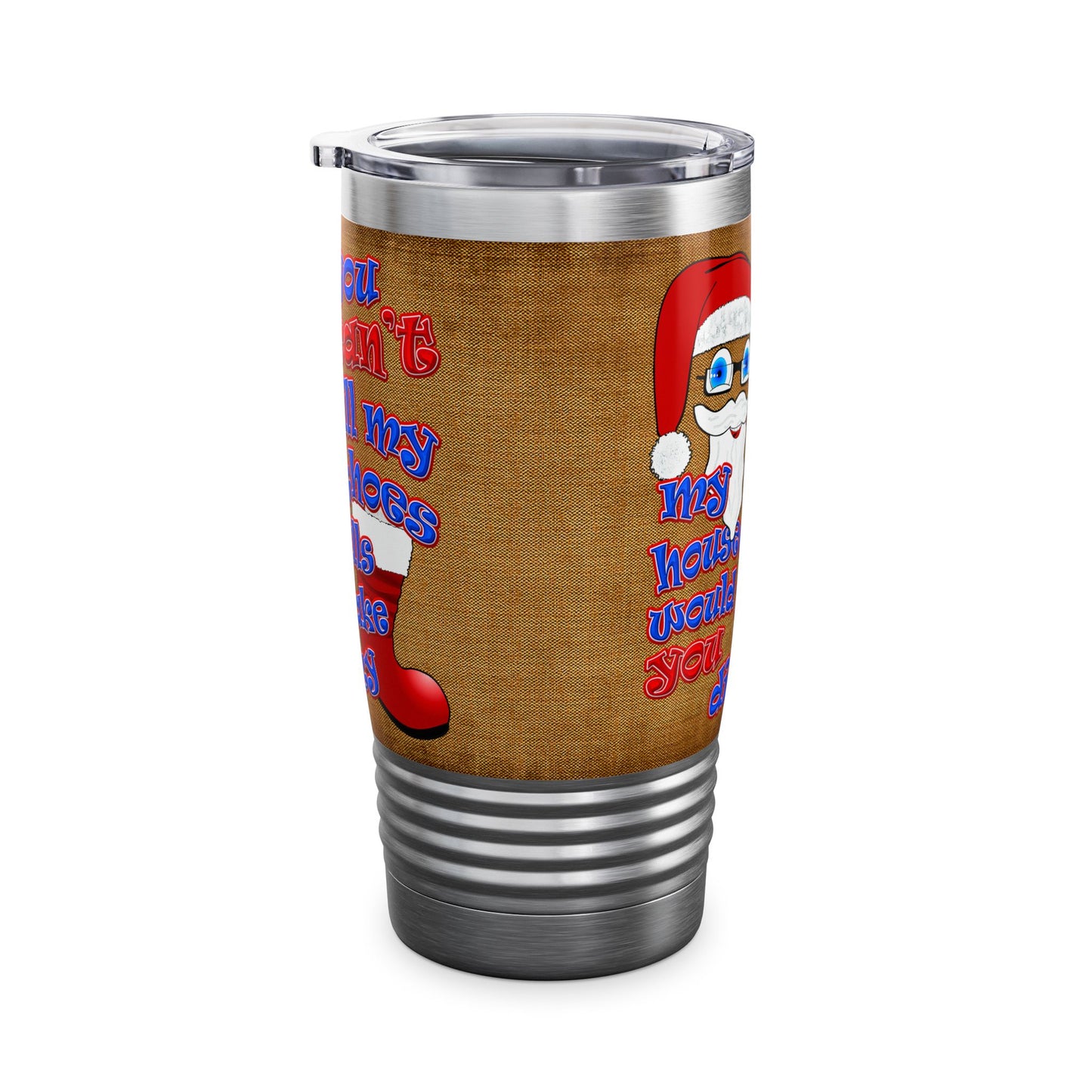 santa's shoes - Ringneck Tumbler, 20oz (brown papyrus)