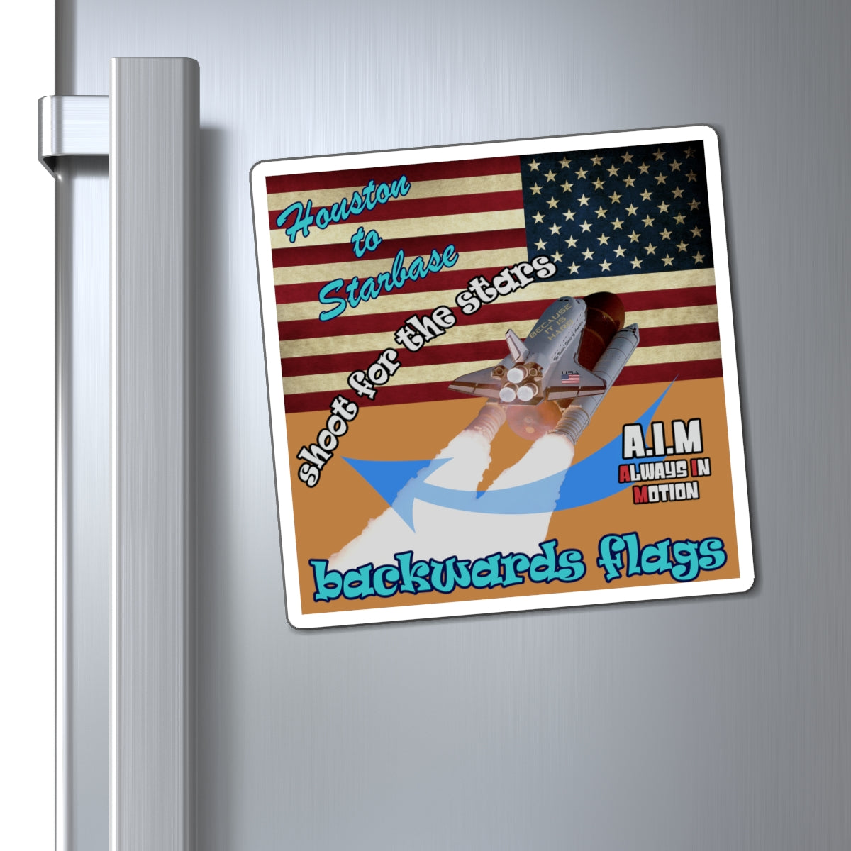 shoot for the stars - Magnets - (light brown)
