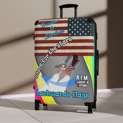 shoot for the stars - Suitcase (rainbow split)