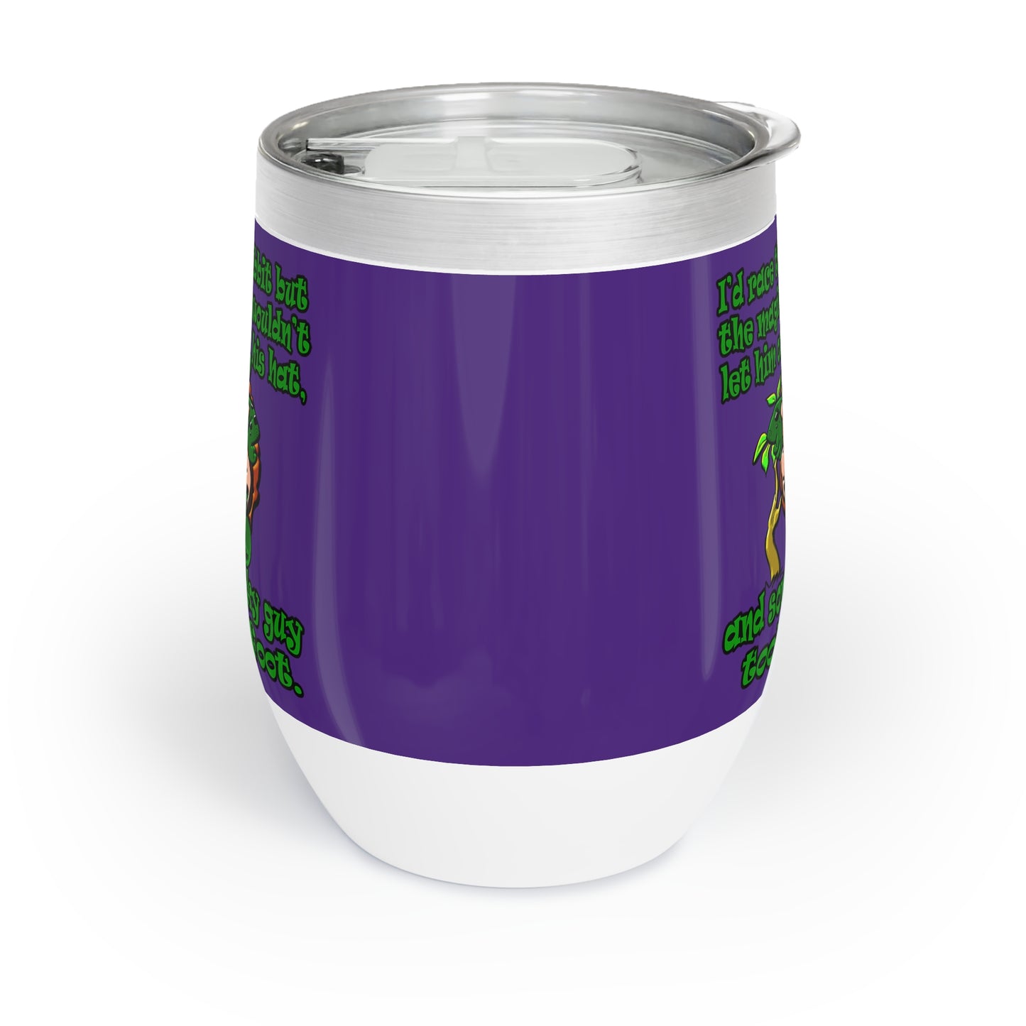 turtle race - Chill Wine Tumbler (purple)