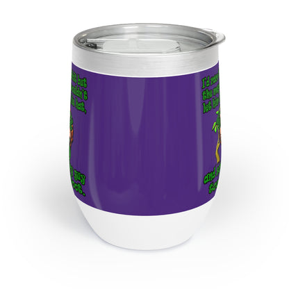 turtle race - Chill Wine Tumbler (purple)