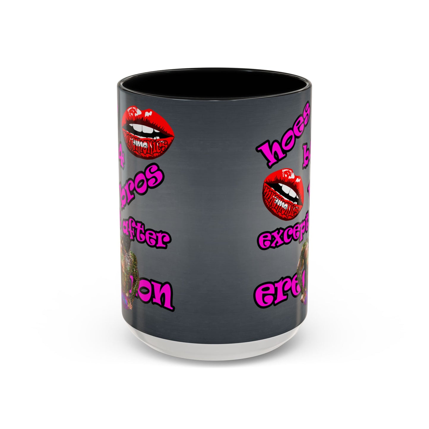 hoes b4 bros - Accent Mug (grey-light grey)