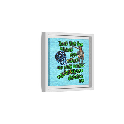 og - framed canvas art (faded blue)