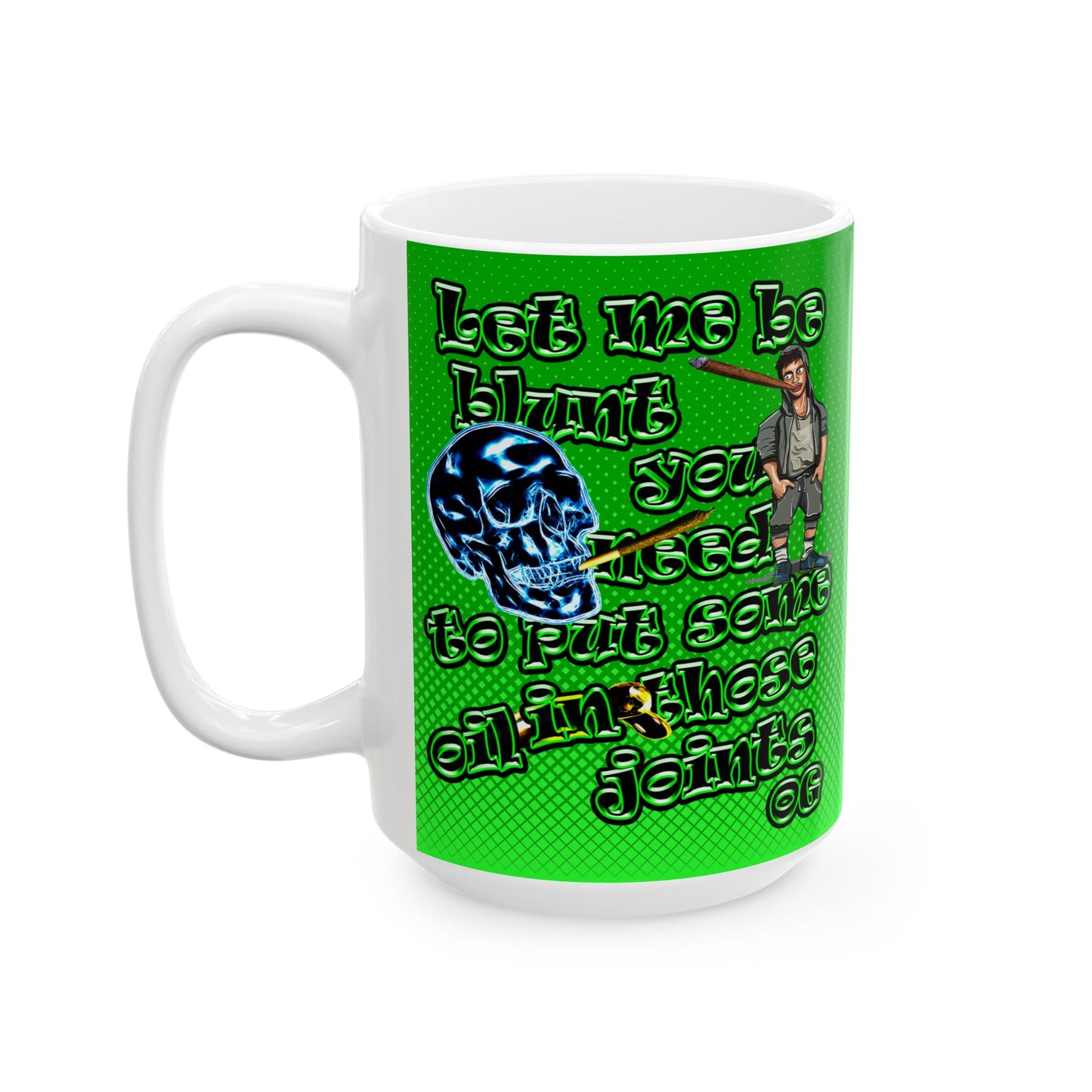 og - White Mug (logo green)