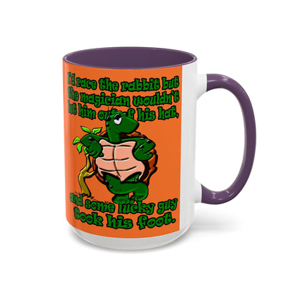 turtle race - Accent Mug (crusta)