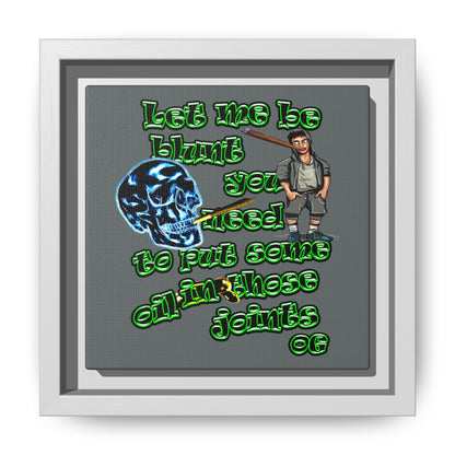 og - framed canvas art (dark grey)