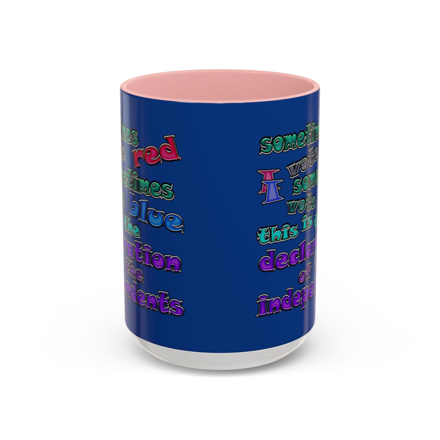 declaration of the independents - Accent Mug (dark blue)