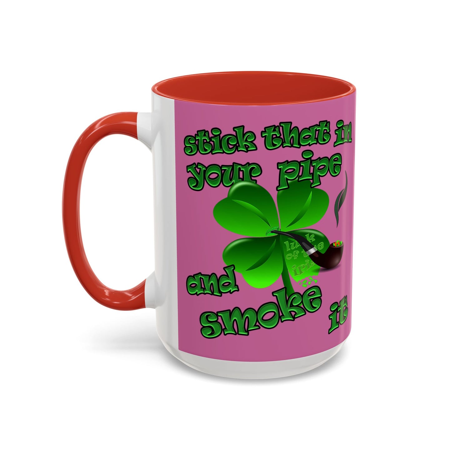 celtics logo - Accent Mug (light pink)