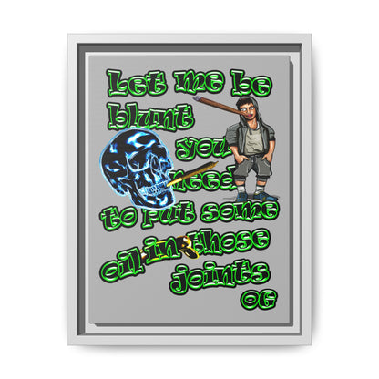 og - framed canvas art (light grey)
