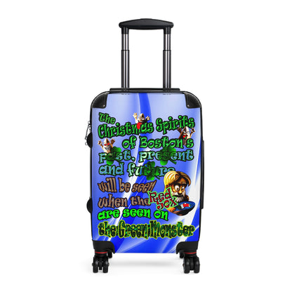 christmas spirits of boston - Suitcase (blue-white wave)