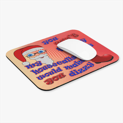 santa's shoes - Mouse Pad (Rectangle) (yellow-orange wave)