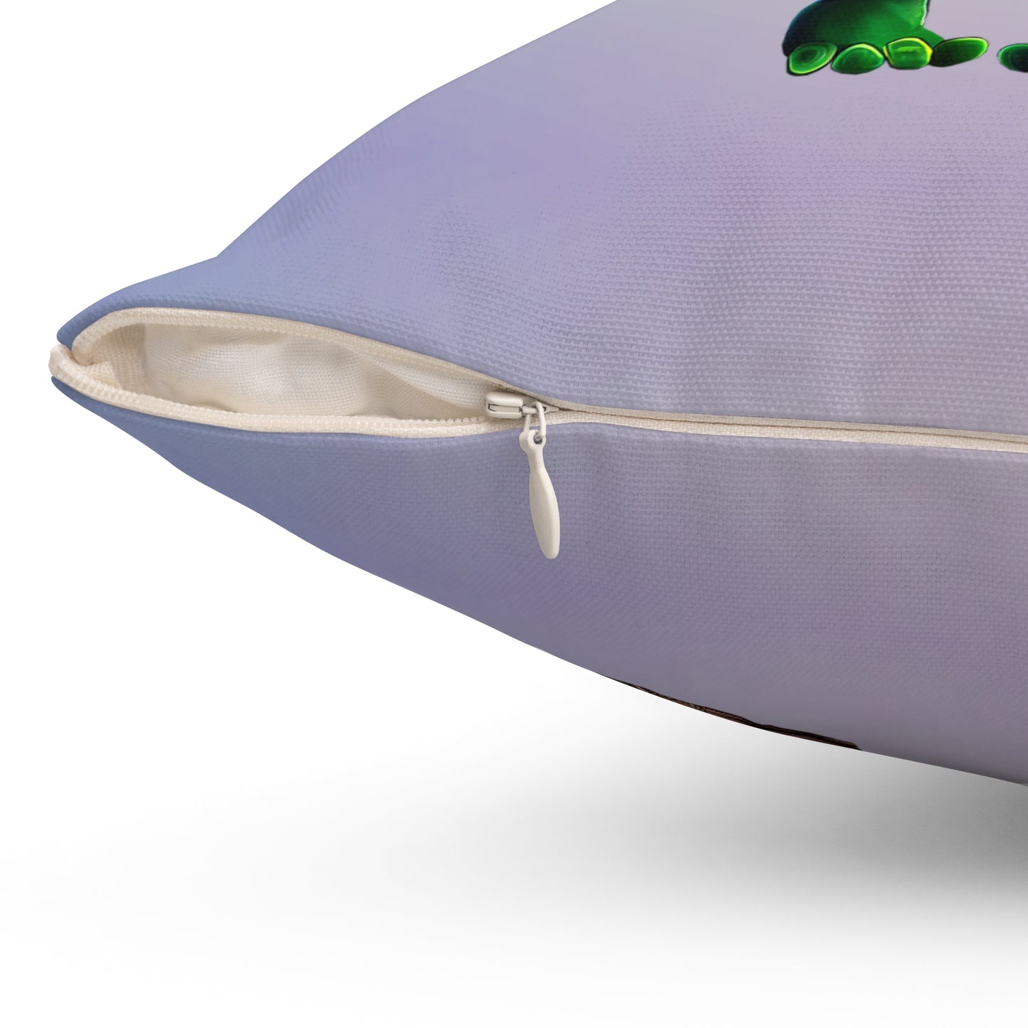 I don't care that your grey - Spun Polyester Square Pillow - (light blue-pink wave)