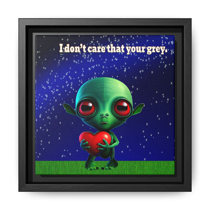 I don't care that your grey - framed canvas art ('snoops' background)